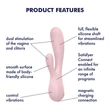Satisfyer Mono Flex - App-vezérelt vibrátor (pink)