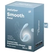 Satisfyer Smooth Petal - App-vezérelt vibrációs tojás (kék)