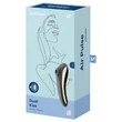 Satisfyer Dual Kiss - akkus hüvelyi és csikló vibrátor (fekete)