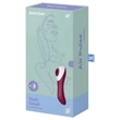 Satisfyer Dual Crush 2in1 csiklószívó + G-pont vibrátor (piros)