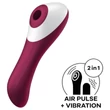 Satisfyer Dual Crush 2in1 csiklószívó + G-pont vibrátor (piros)