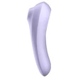 Satisfyer Dual Pleasure - App-vezérelt léghullámos 2in1 vibrátor (lila)