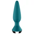 Satisfyer Plug-ilicious 1 - App-vezérelt análvibrátor (zöld)