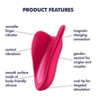 Satisfyer High Fly - akkus, vízálló csikló vibrátor (pink)