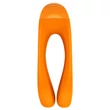 Satisfyer Candy Cane - akkus, vízálló kétágú vibrátor (narancs)