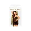 Penthouse Casual Seduction - masnis-csipkés hálóing tangával (fekete)