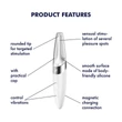 Satisfyer Twirling Delight - akkus, vízálló csiklóvibrátor (fehér)