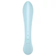 Satisfyer Triple Oh - akkus, csiklókaros vibrátor (kék)
