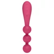 Satisfyer Tri Ball 1 - akkus, multifunkciós vibrátor (piros)