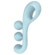 Satisfyer Tri Ball 2- akkus, multifunkciós vibrátor (menta)