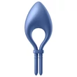 Satisfyer Bullseye - App-vezérelt vibrációs péniszgyűrű, férfiaknak (kék)