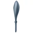 Satisfyer Bullseye - App-vezérelt vibrációs péniszgyűrű, férfiaknak (szürke)