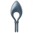 Satisfyer Bullseye - App-vezérelt vibrációs péniszgyűrű, férfiaknak (szürke)