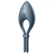 Satisfyer Bullseye - App-vezérelt vibrációs péniszgyűrű, férfiaknak (szürke)