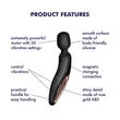 Satisfyer Wand-erland - masszírozó vibrátor (fekete)