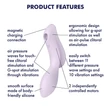 Satisfyer Curvy Trinity 2 - léghullámos 2in1 vibrátor (lila)