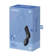 Satisfyer Curvy Trinity 2 - léghullámos 2in1 vibrátor (fekete)
