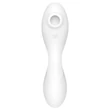 Satisfyer Curvy Trinity 5+ - App-vezérelt 2in1 vibrátor (fehér)