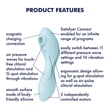 Satisfyer Curvy Trinity 5+ - App-vezérelt 2in1 vibrátor (kék)