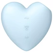 Satisfyer Cutie Heart - akkus léghullámos csikló vibrátor (kék)