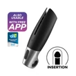 Satisfyer Power – App-vezérelt maszturbátor, férfiaknak (fekete)
