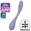 Satisfyer G-spot Flex 5 – App-vezérelt G-pont vibrátor (lila)