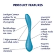 Satisfyer G-spot Flex 5 - App-vezérelt G-pont vibrátor (zöld)
