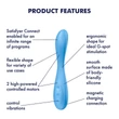 Satisfyer G-spot Flex 4 - App-vezérelt G-pont vibrátor (türkiz)