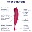 Satisfyer Twirling Pro – App-vezérelt csiklóvibrátor (piros)