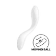 Satisfyer Rrrolling - akkus, mozgó golyós G-pont vibrátor (fehér)