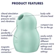 Satisfyer Pro To Go 1 - akkus, léghullámos csiklóizgató (menta)