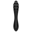 Satisfyer Dazzling Crystal 1 - kétvégű üveg dildó (fekete)