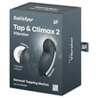 Satisfyer Tap & Climax 2 - 2in1 csikló vibrátor (szürke)