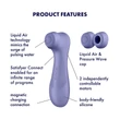 Satisfyer Pro 2 Gen3 - App-vezérelt léghullámos csiklóizgató (lila)
