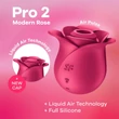 Satisfyer Pro 2 Rose Modern - léghullámos csiklóizgató (piros)