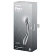 Satisfyer Pure Gravity 1 - bordázott acéldildó (ezüst)