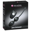 mystim Jane Untamed - vibrációs gésagolyó duó (fekete)