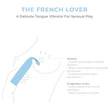 Smile Makers - Francia szerető vibrátor (kék)