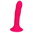 Hitsens 4 - alakítható, tapadótalpas hullámos dildó (pink)