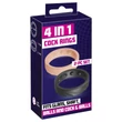 You2Toys 4in1 - pénisz- és heregyűrű szett(natúr-fekete)