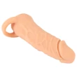 Nature Skin - péniszköpeny és műpunci - 18 cm (testszínű)