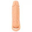 Nature Skin - péniszköpeny és műpunci - 18 cm (testszínű)