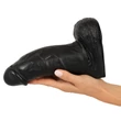 realistixxx Real Giant - herés dildó - 22 cm (fekete)