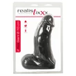 realistixxx Real Giant - herés dildó - 22 cm (fekete)