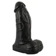 realistixxx Real Giant - herés dildó - 22 cm (fekete)