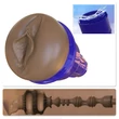 Fleshlight Boost Bang - élethű művagina maszturbátor (barna)