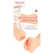 Nature Skin - punci és száj maszturbátor (natúr)