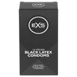 EXS Black - latex óvszer (fekete, 12 db)