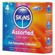 Skins - vegyes óvszer - pontozott, natural, extra vékony (4 db)