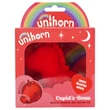 Unihorn Cupid's Beau - akkus unikornis csiklóizgató (piros)